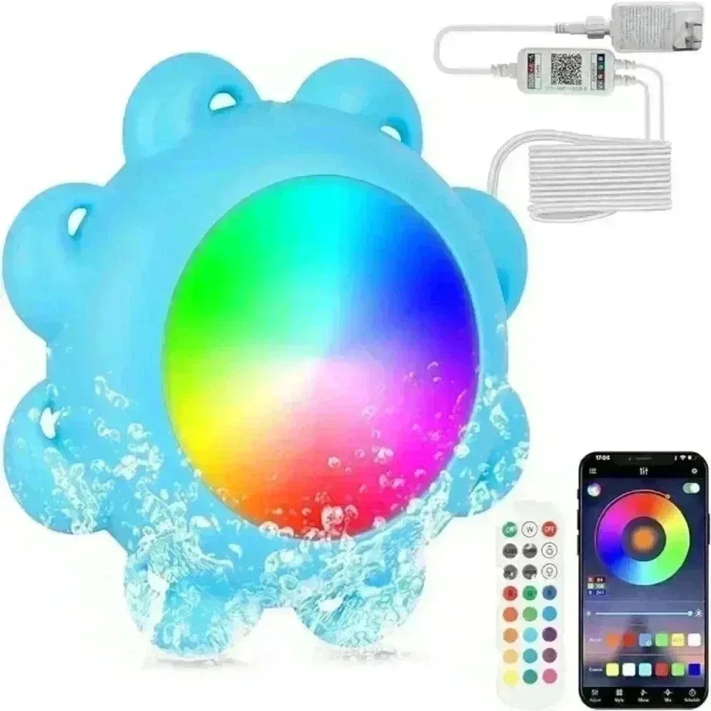 NWT-Smart Submersible LED Pool Lights- Music Sync & Remote Controlled Underwater